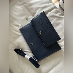 Brand new Tory Burch cross body with matching wallet
